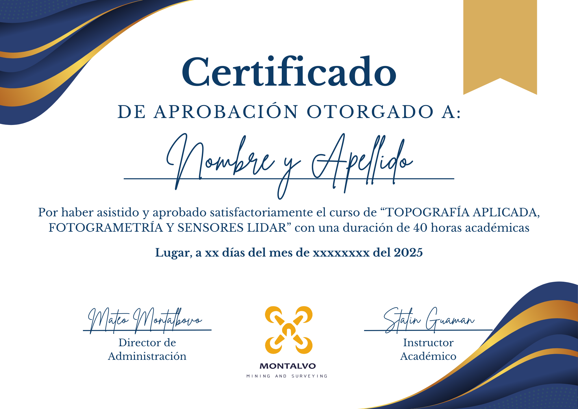 CERTIFICADO DE APROBACIÓN