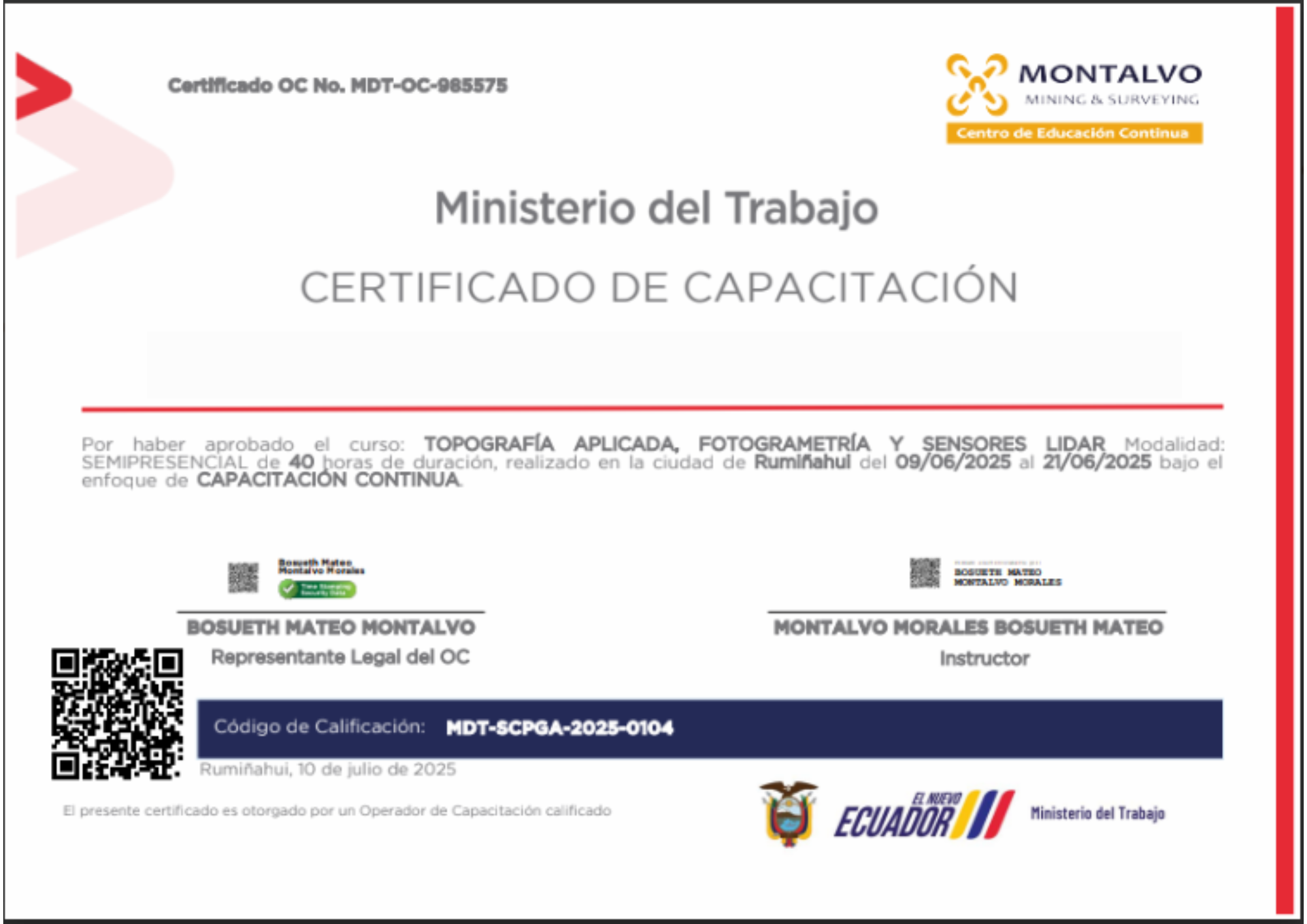 certificado